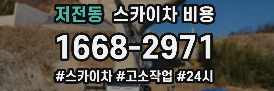 저전동 스카이차 비용