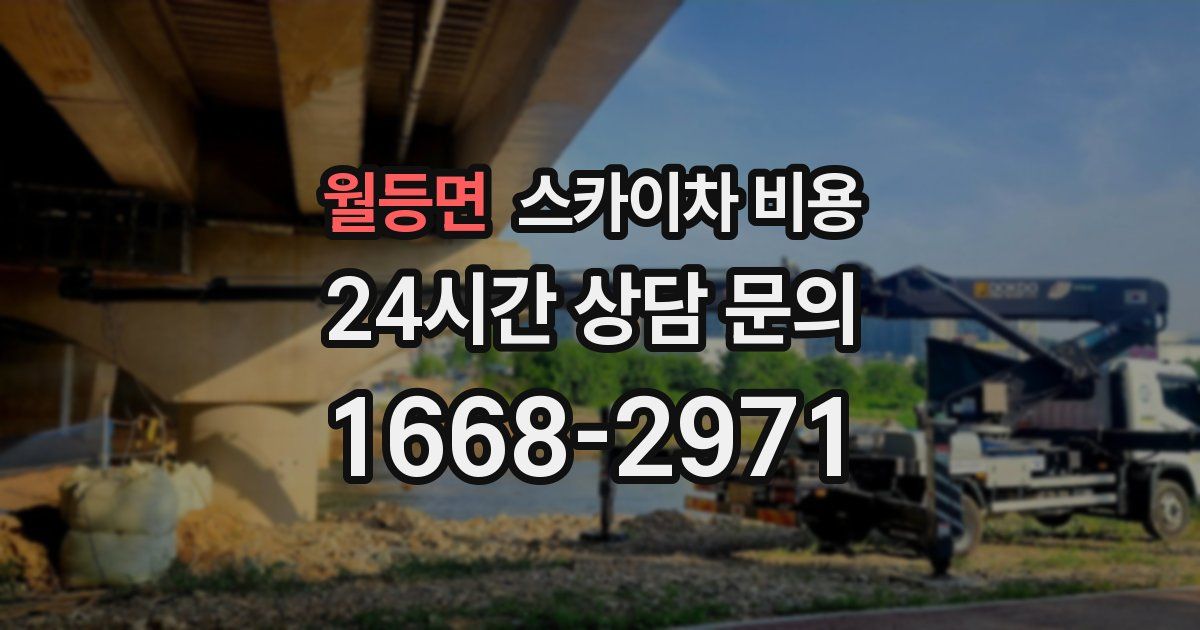 월등면 스카이차 비용