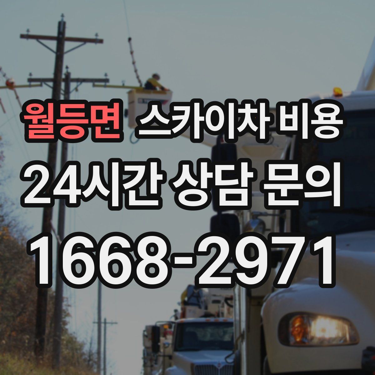 월등면 스카이차 비용