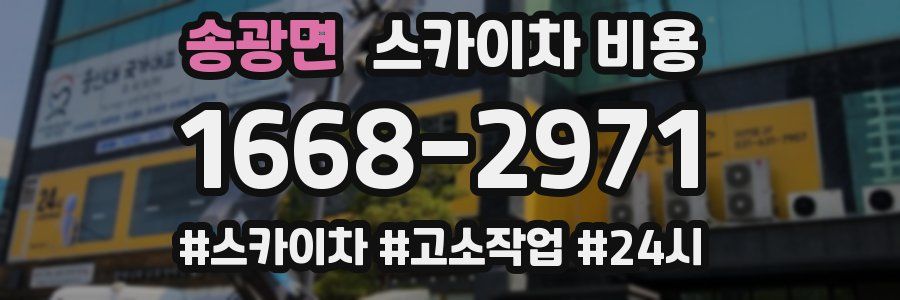 송광면 스카이차 비용