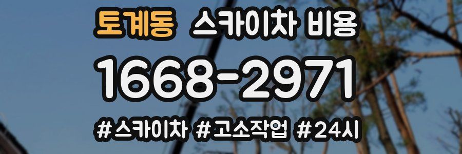 토계동 스카이차 비용