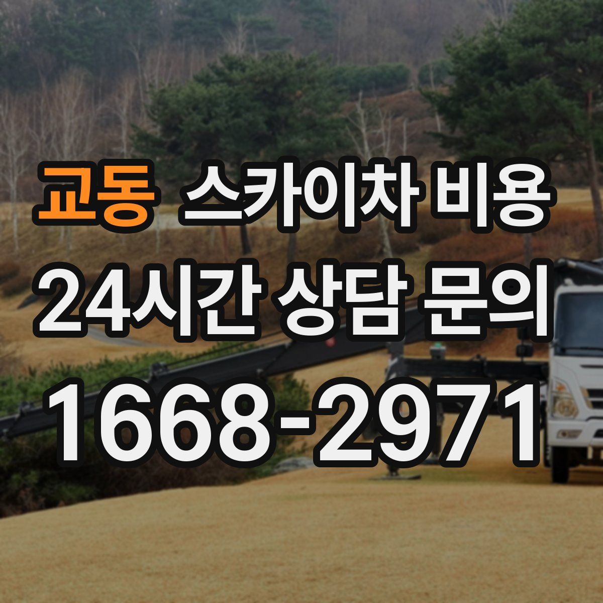 교동 스카이차 비용