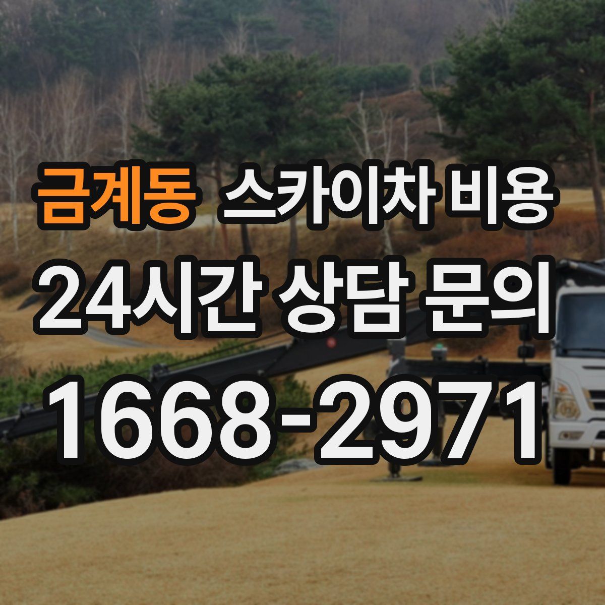 금계동 스카이차 비용