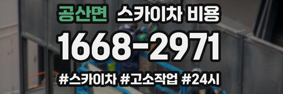 공산면 스카이차 비용