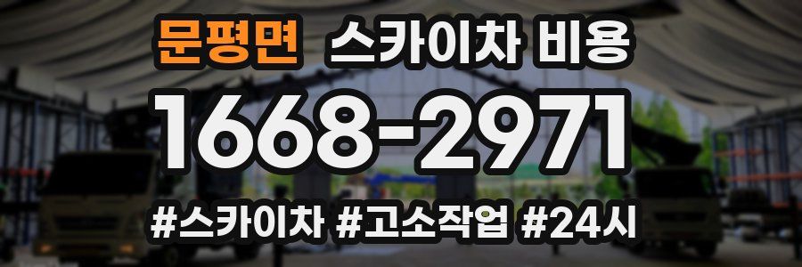 문평면 스카이차 비용