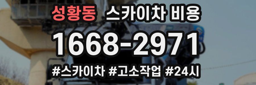 성황동 스카이차 비용