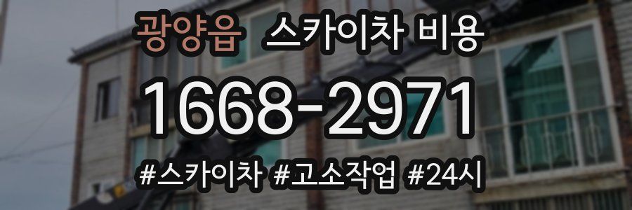 광양읍 스카이차 비용