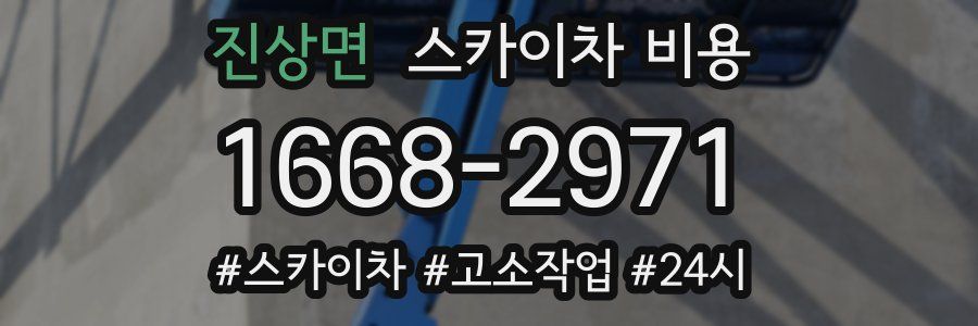 진상면 스카이차 비용