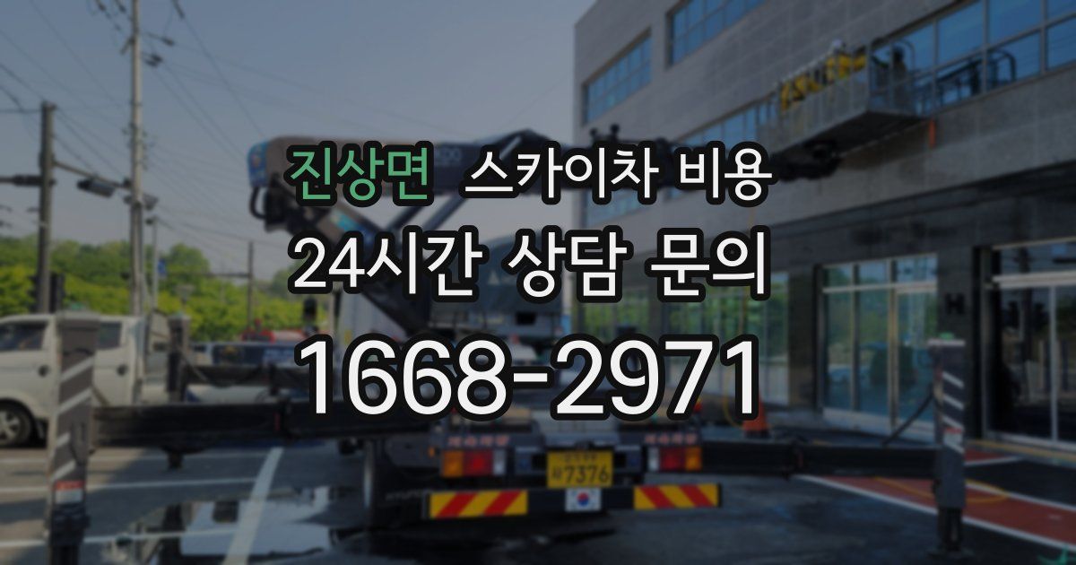 진상면 스카이차 비용