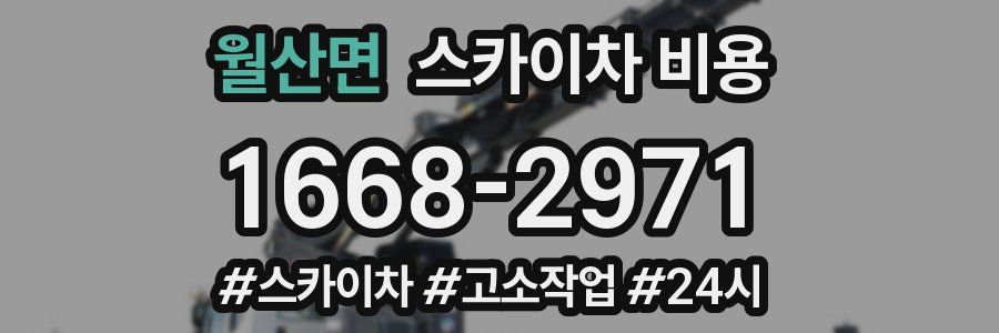 월산면 스카이차 비용