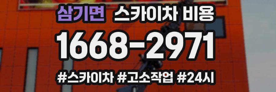 삼기면 스카이차 비용