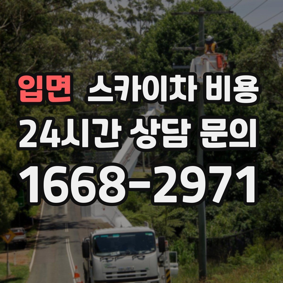 입면 스카이차 비용 안전 펜스·통제 구역이 필요한 경우