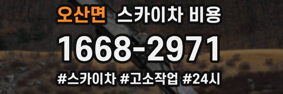 오산면 스카이차 비용