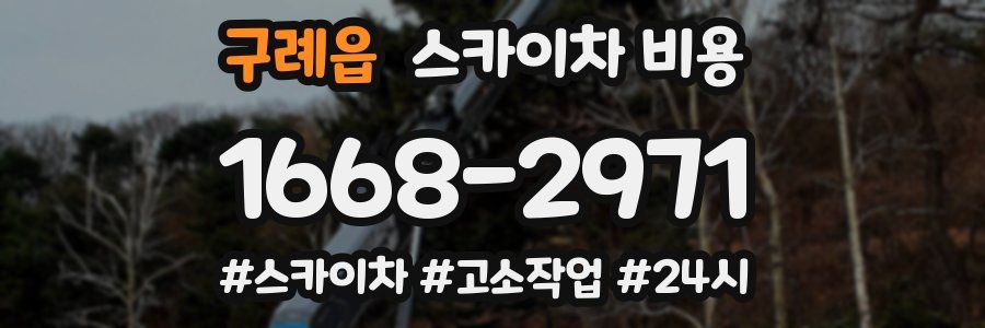 구례읍 스카이차 비용