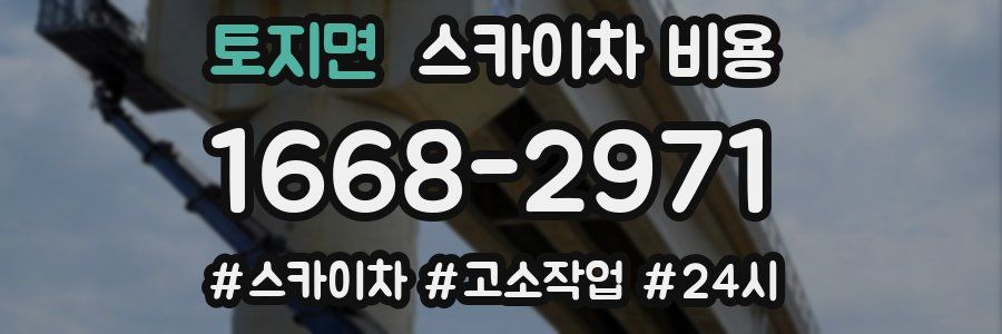 토지면 스카이차 비용