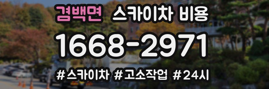 겸백면 스카이차 비용