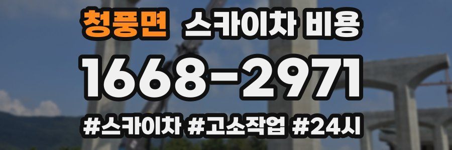 청풍면 스카이차 비용