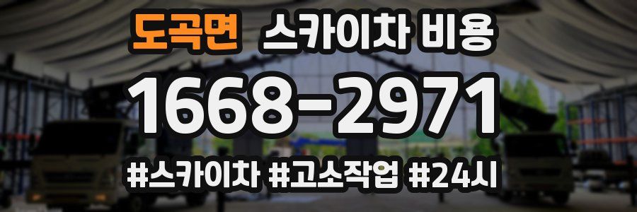 도곡면 스카이차 비용