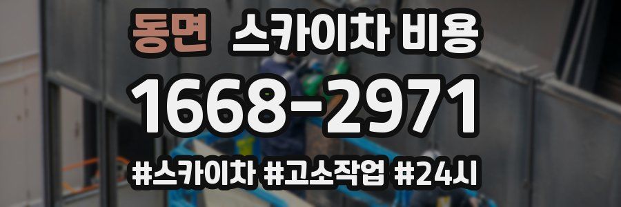 동면 스카이차 비용