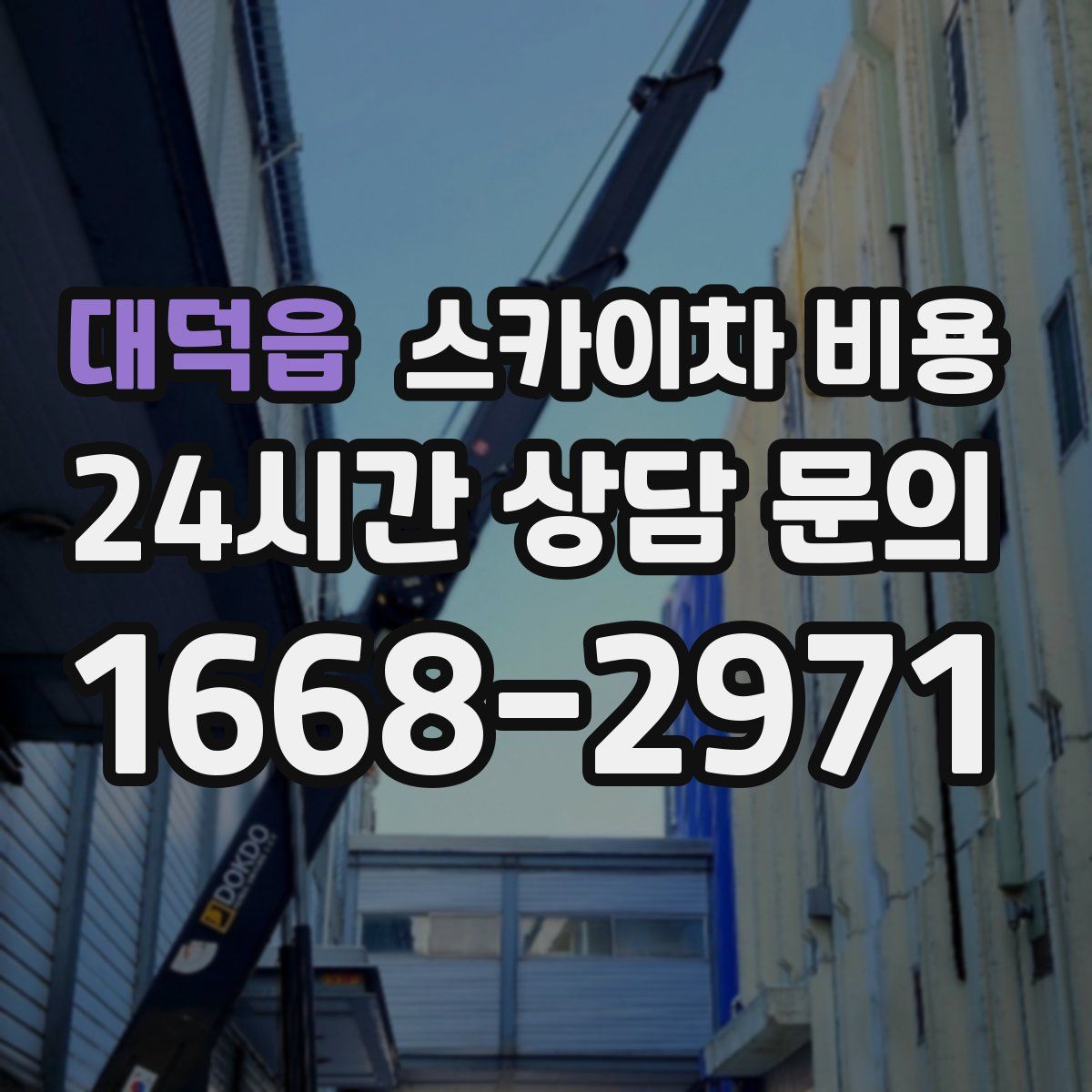 대덕읍 스카이차 비용