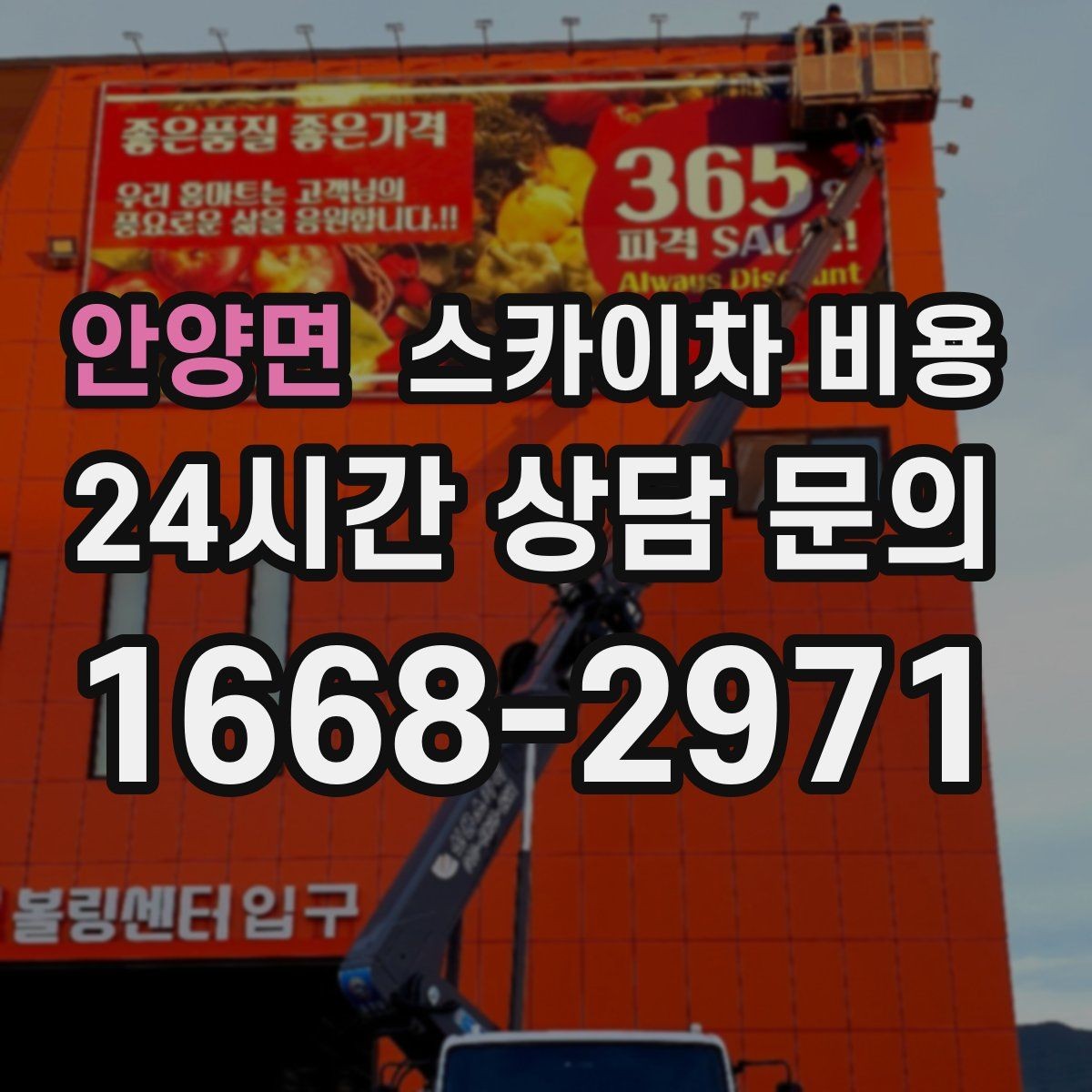 안양면 스카이차 비용 유도원 필요 여부를 판단하는 포인트