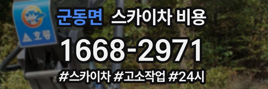군동면 스카이차 비용