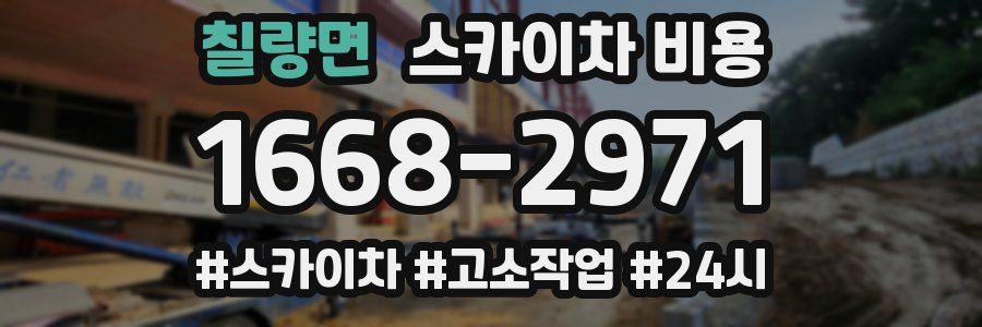 칠량면 스카이차 비용