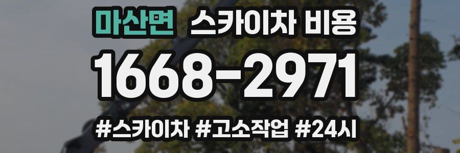 마산면 스카이차 비용