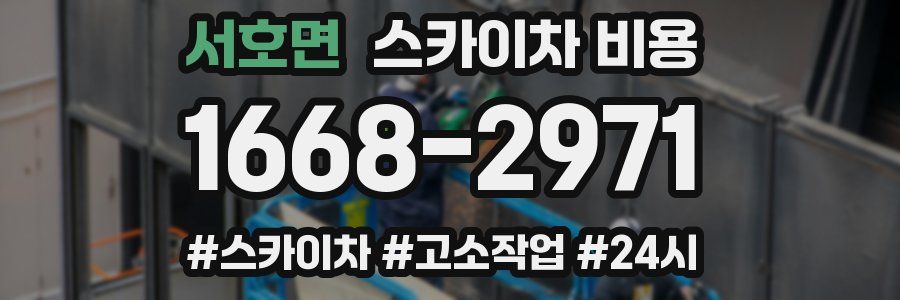 서호면 스카이차 비용