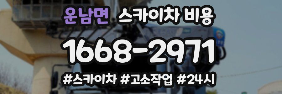 운남면 스카이차 비용