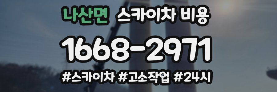 나산면 스카이차 비용