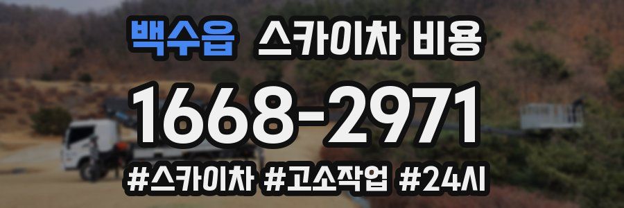 백수읍 스카이차 비용