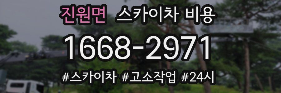 진원면 스카이차 비용