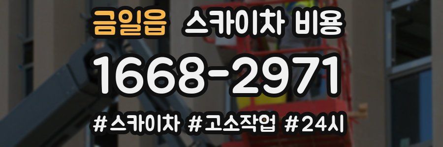 금일읍 스카이차 비용