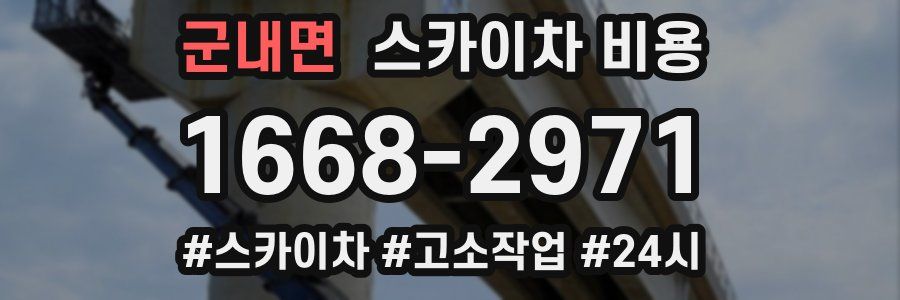 군내면 스카이차 비용