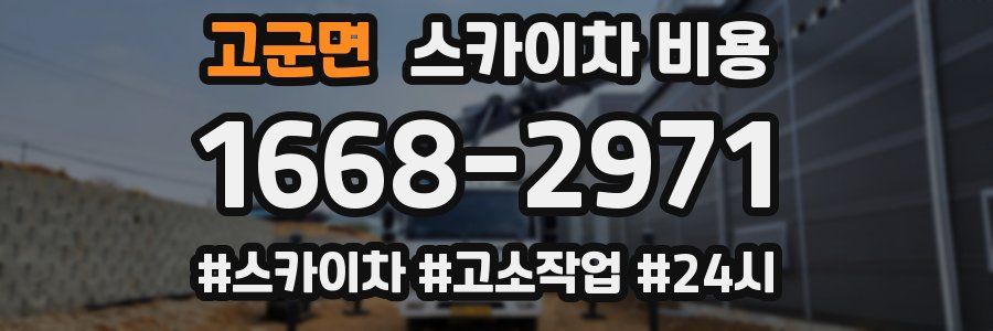 고군면 스카이차 비용