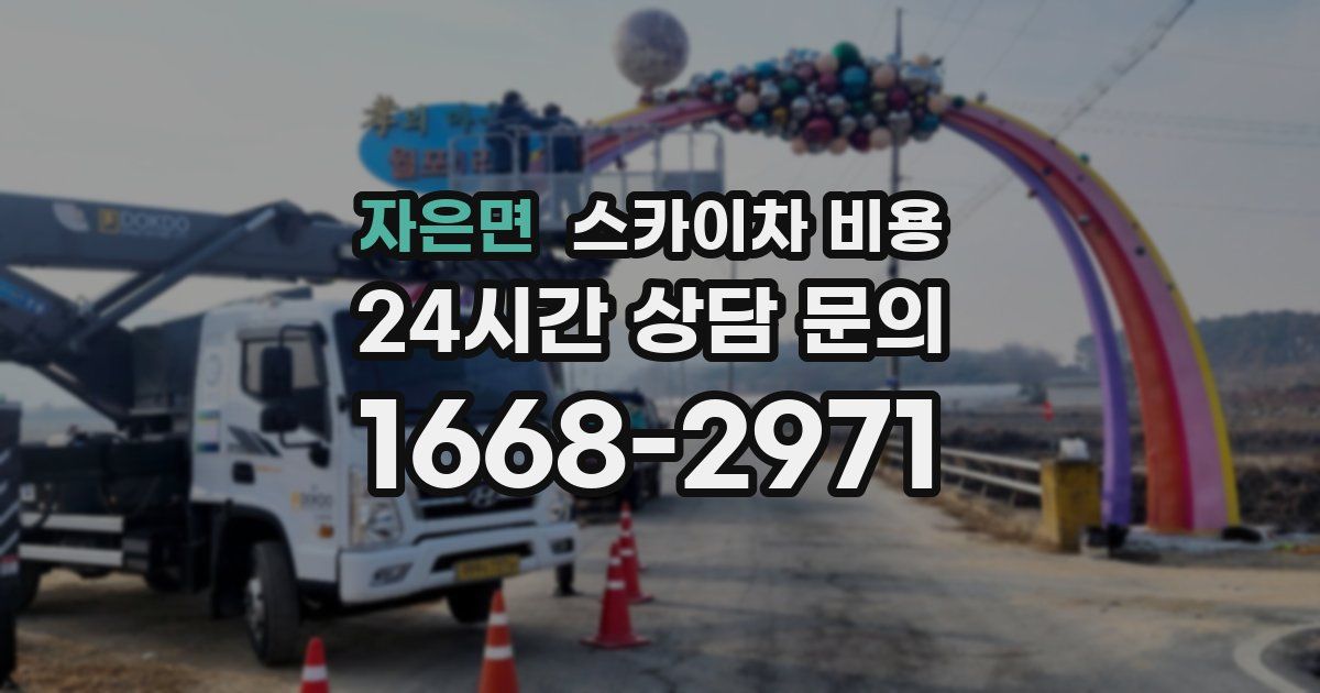 자은면 스카이차 비용