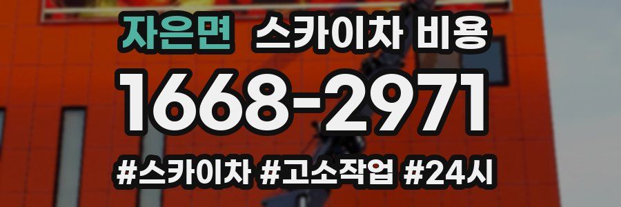 자은면 스카이차 비용