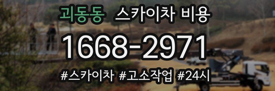 괴동동 스카이차 비용