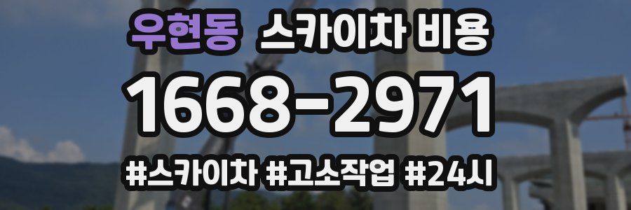 우현동 스카이차 비용