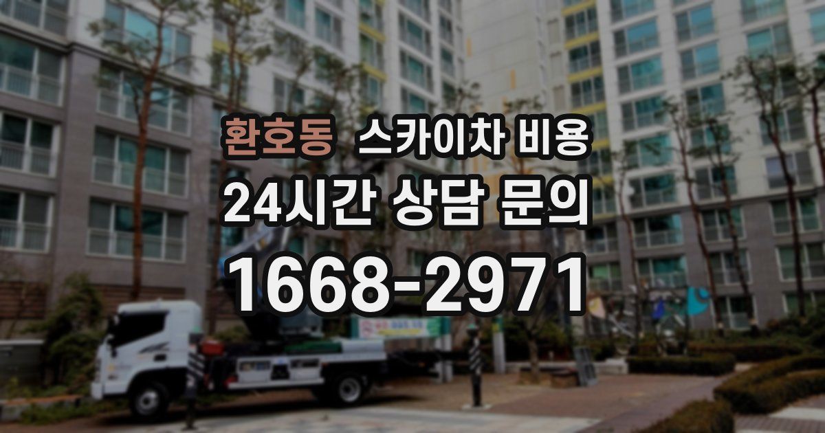 환호동 스카이차 비용