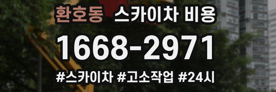 환호동 스카이차 비용