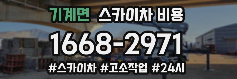 기계면 스카이차 비용