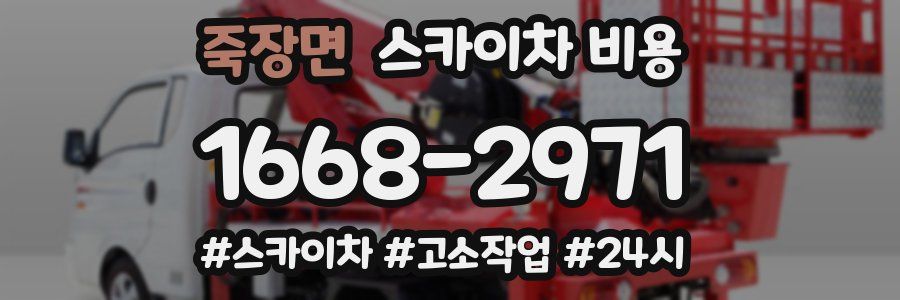 죽장면 스카이차 비용