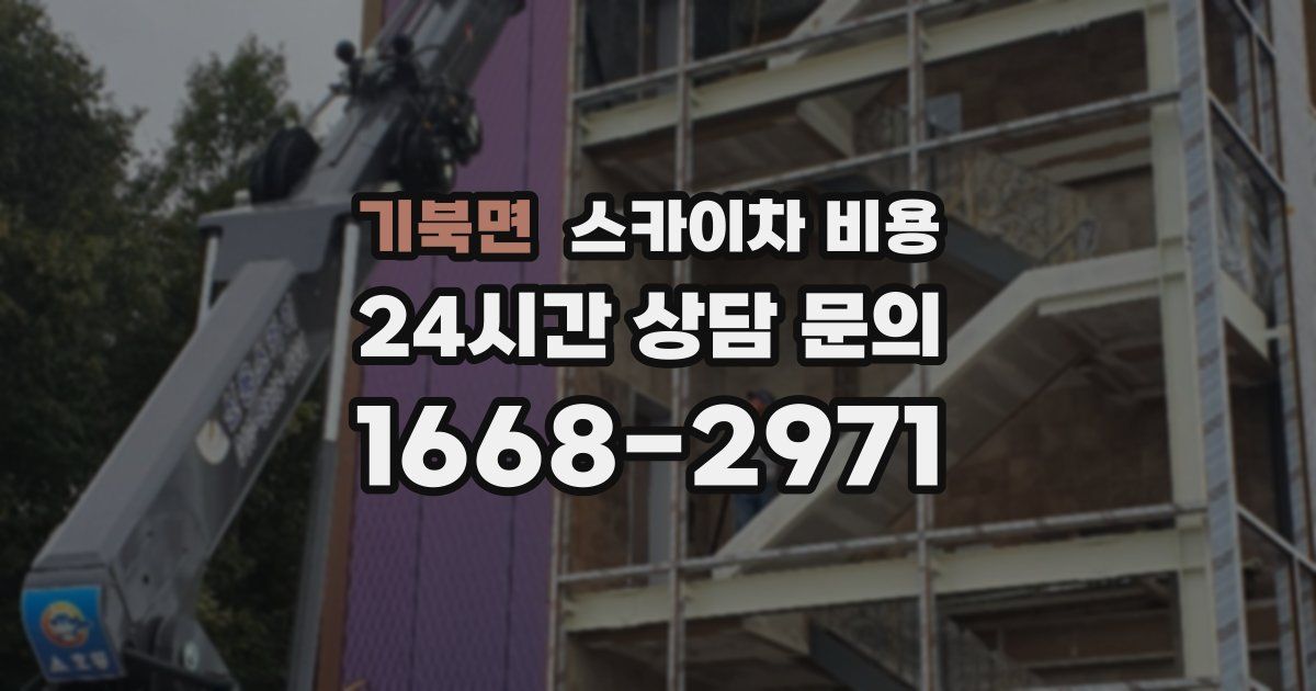 기북면 스카이차 비용