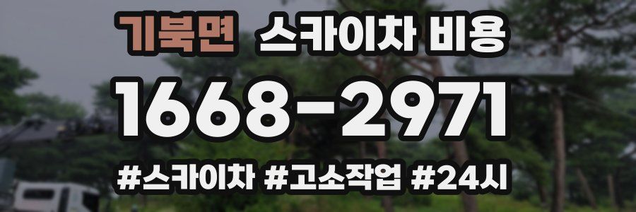 기북면 스카이차 비용