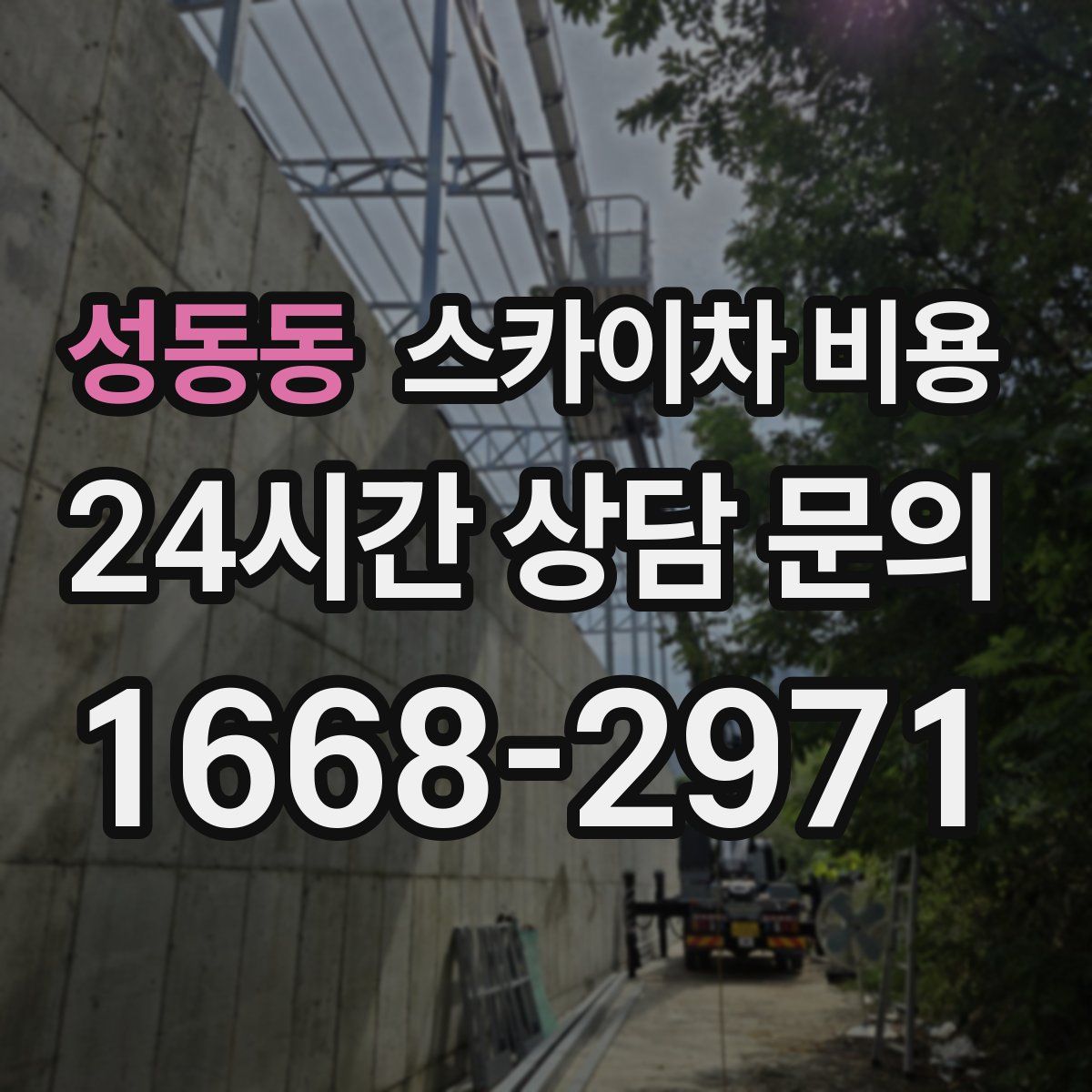 성동동 스카이차 비용