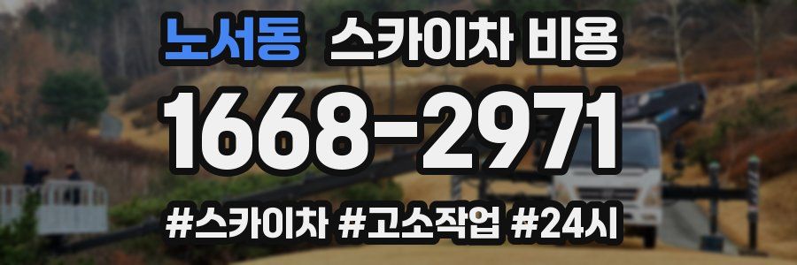 노서동 스카이차 비용