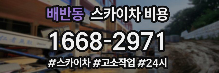 배반동 스카이차 비용