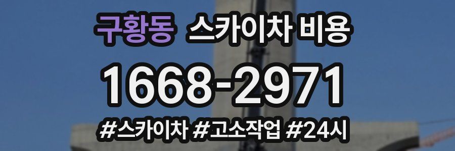 구황동 스카이차 비용